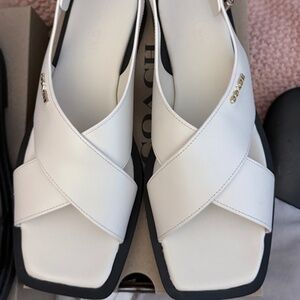 Coach criss cross sandal chalk size 10